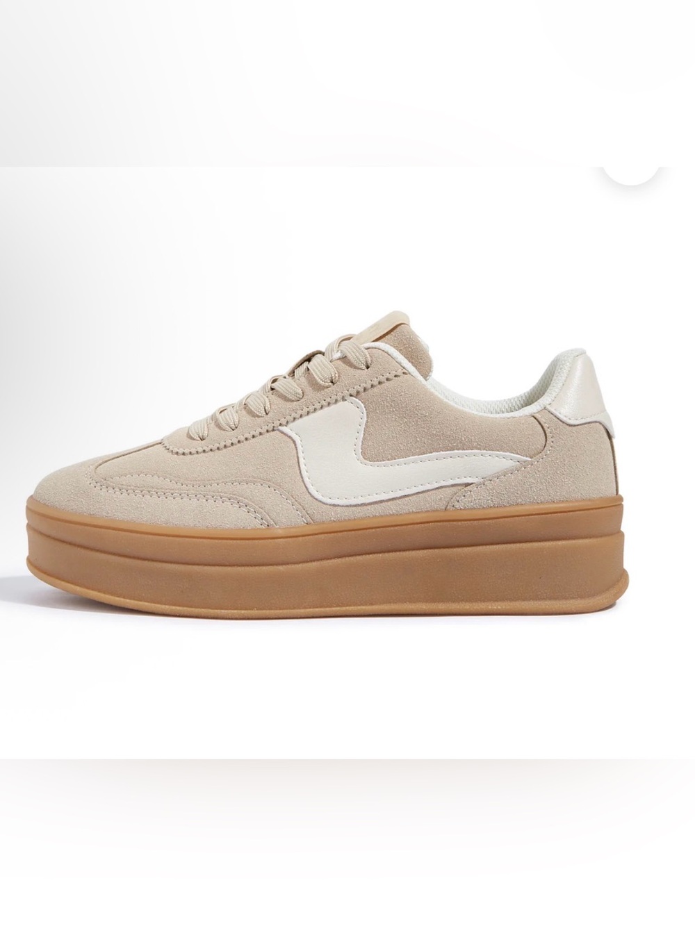 LUCKY STEP WOMEN'S SUEDE PLATFORM SNEAKERS